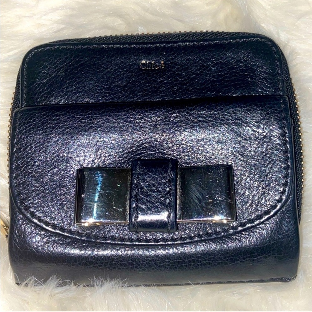 Chloe Black Leather Wallet
